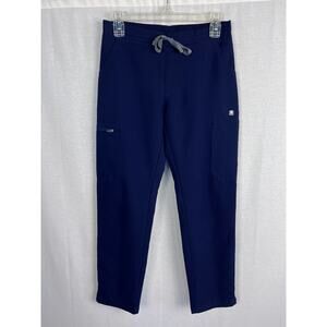 Figs Scrub Pants Womens XS Yola Skinny Navy Blue Medical Nurse Doctor Hospital